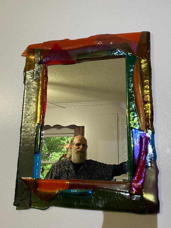 Mirror Iridized Glass
