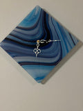 Clock Blue Swirl
