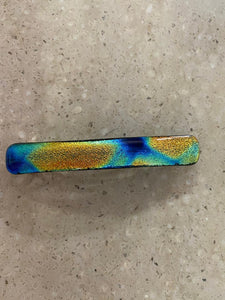 Fused Glass Barrette 4 inch
