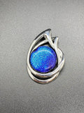 Pendant Metal with Blue Dichroic